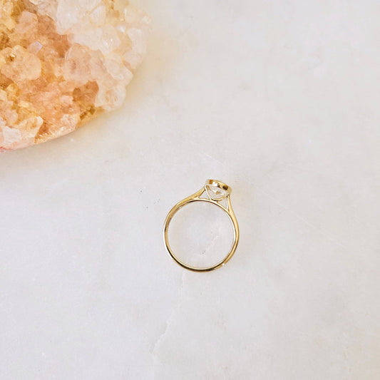 Solitaire Bezel-2.0 CT Oval Lab Grown Diamond Engagement Ring