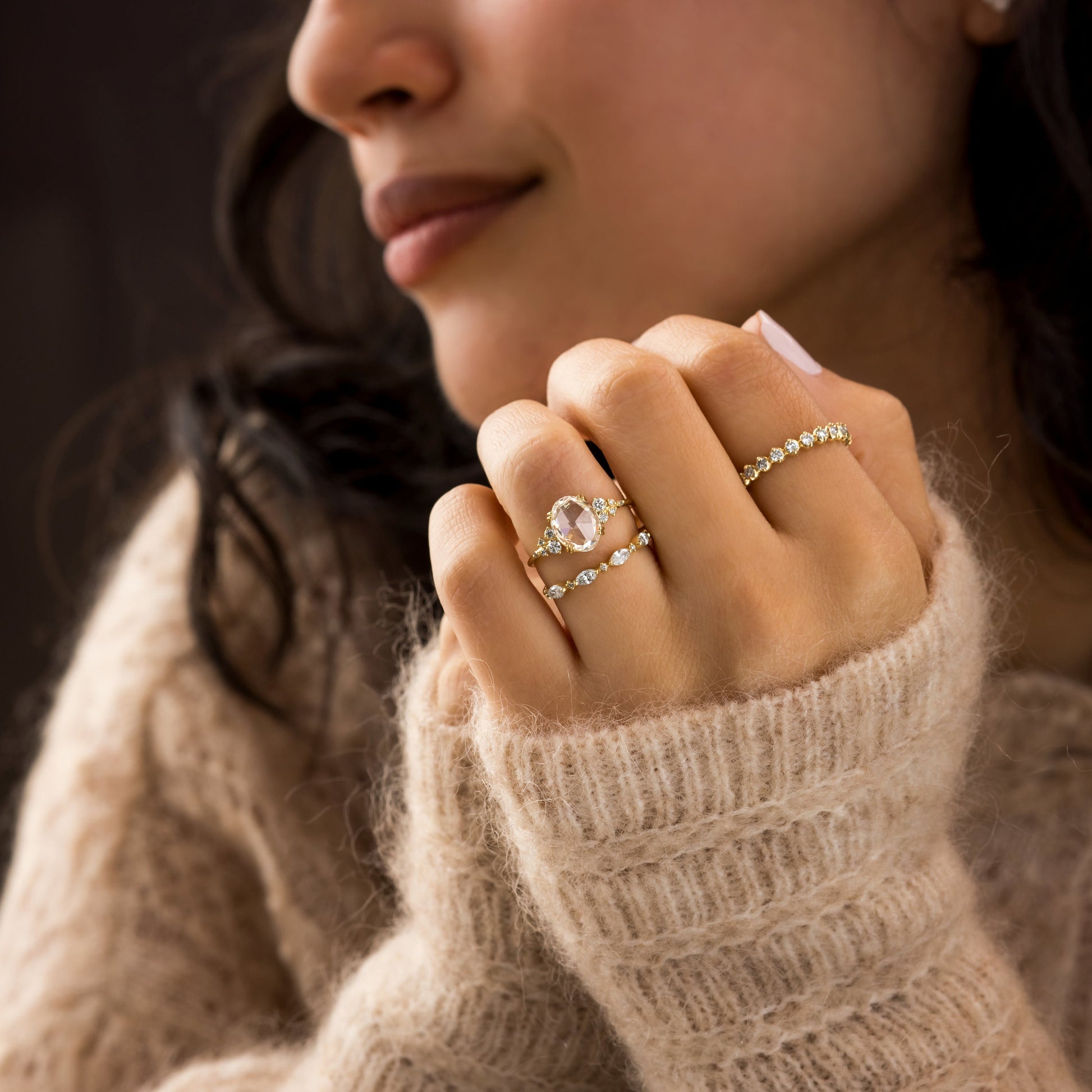Solitaire-Oval Lab Grown Diamond Engagement Ring