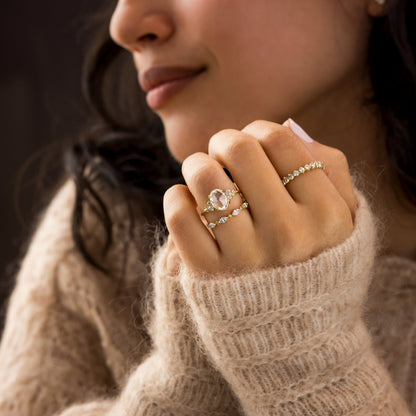 Solitaire-Oval Lab Grown Diamond Engagement Ring