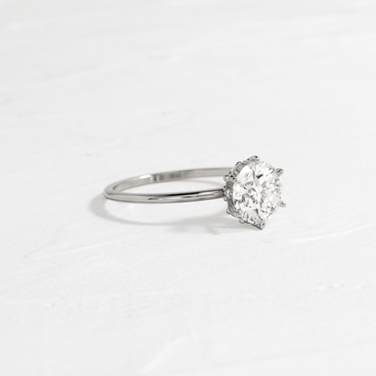 Solitaire-Oval Lab Grown Diamond Engagement Ring