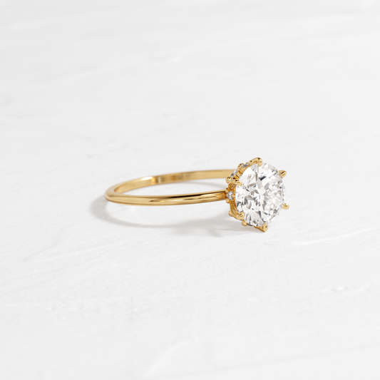 Solitaire-Oval Lab Grown Diamond Engagement Ring