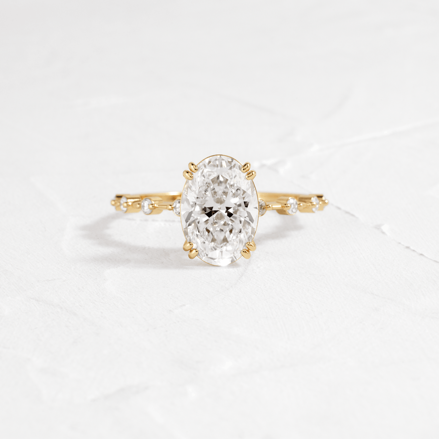 Solitaire-Oval Lab Grown Diamond Engagement Ring