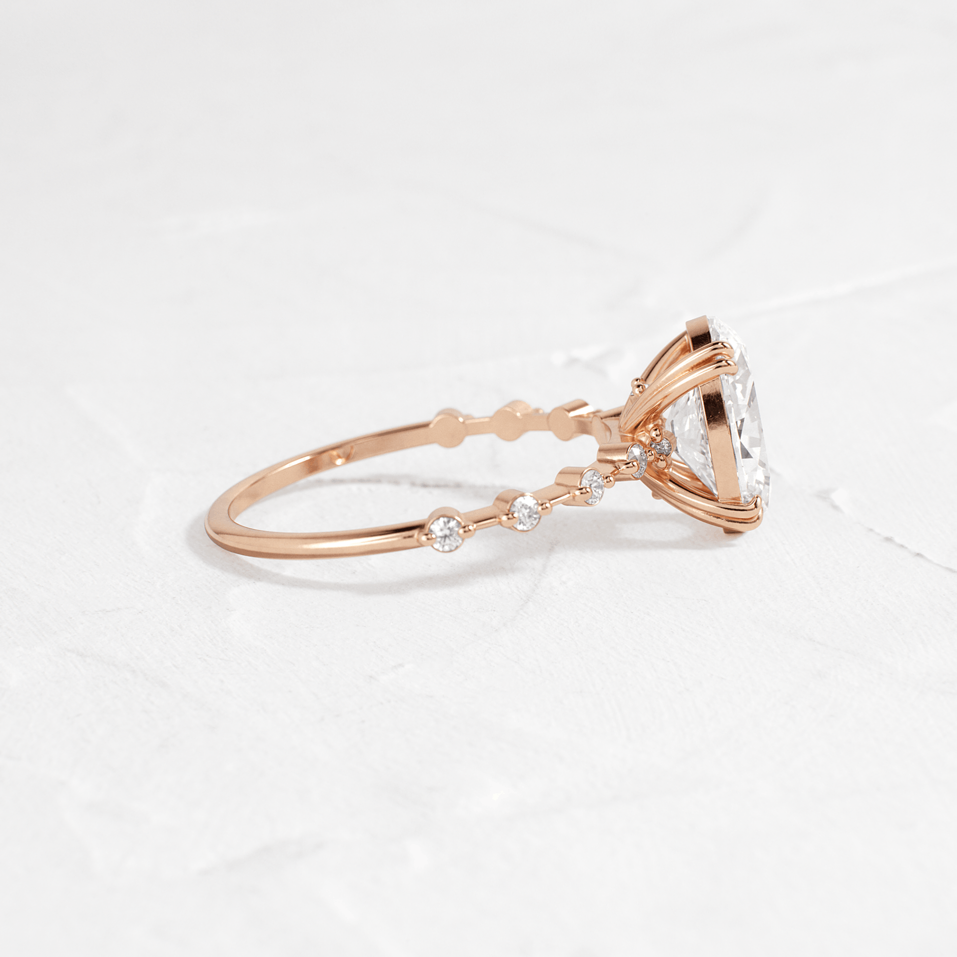 Solitaire-Oval Lab Grown Diamond Engagement Ring