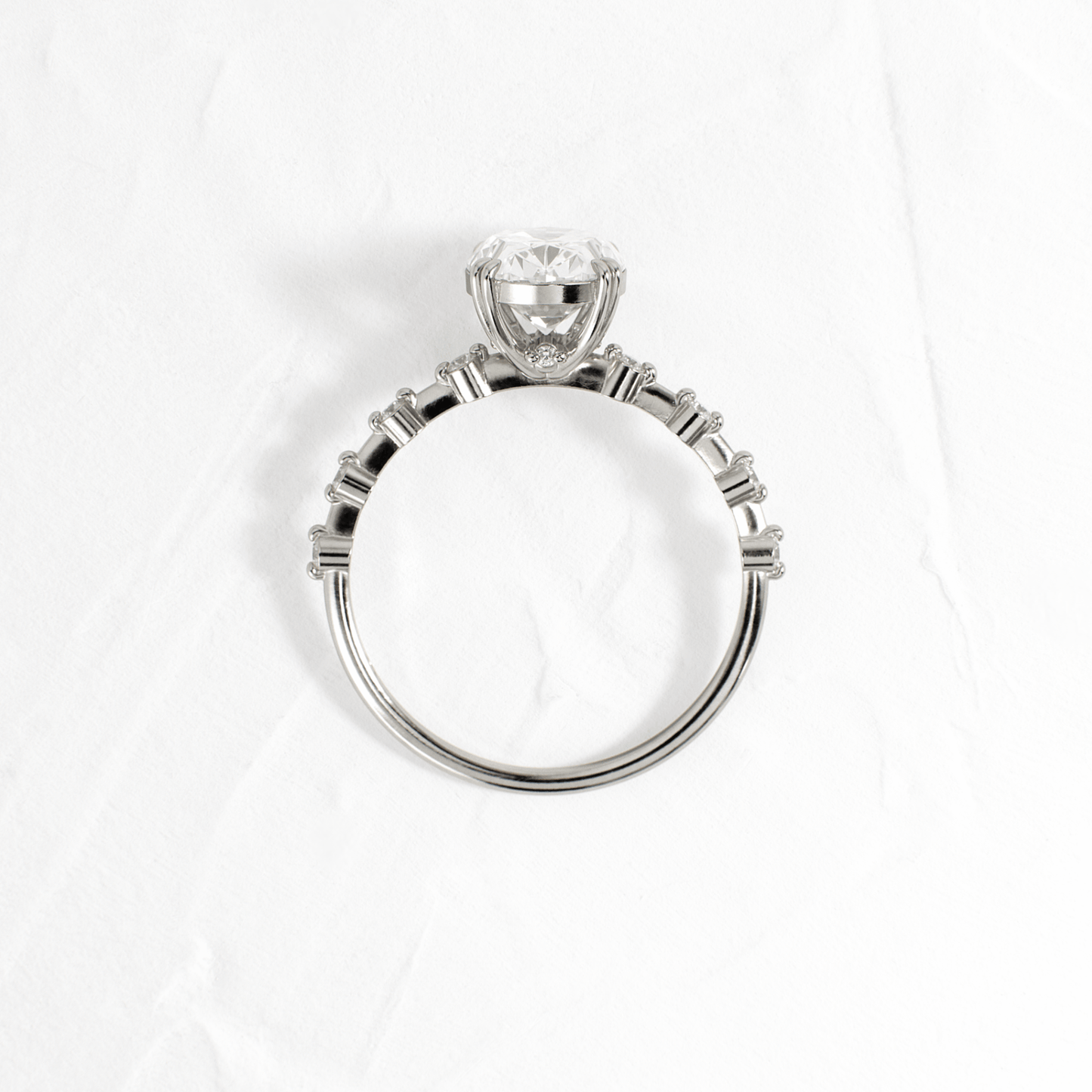 Solitaire-Oval Lab Grown Diamond Engagement Ring