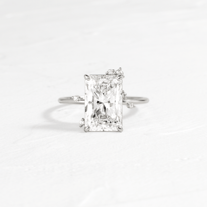 Cluster-Radiant Lab Grown Diamond Engagement Ring