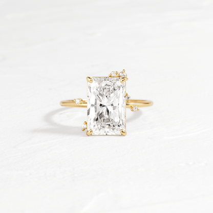 Cluster-Radiant Lab Grown Diamond Engagement Ring
