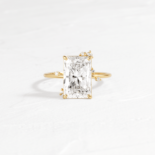 Cluster-Radiant Lab Grown Diamond Engagement Ring