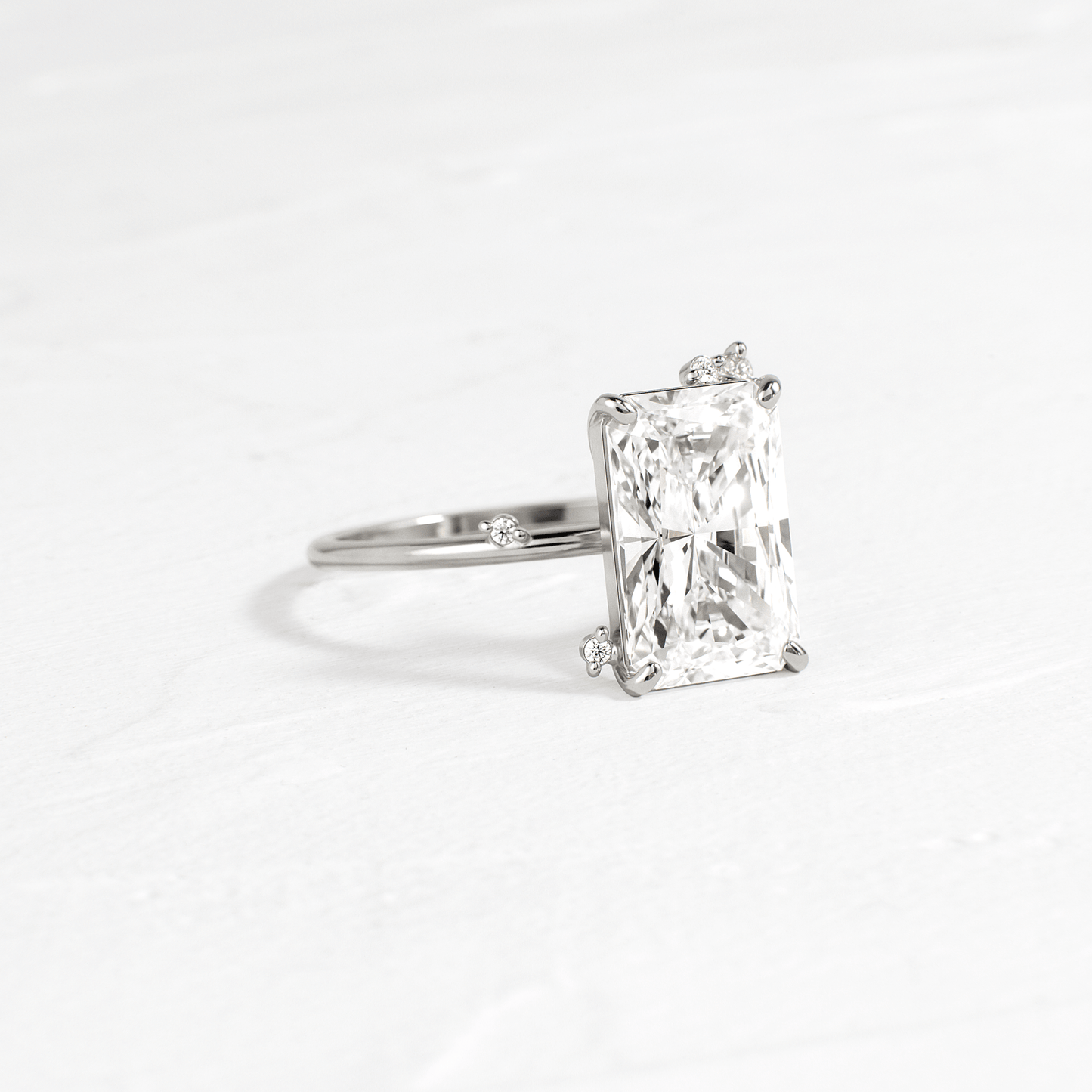 Cluster-Radiant Lab Grown Diamond Engagement Ring
