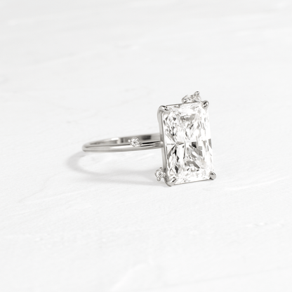 Cluster-Radiant Lab Grown Diamond Engagement Ring