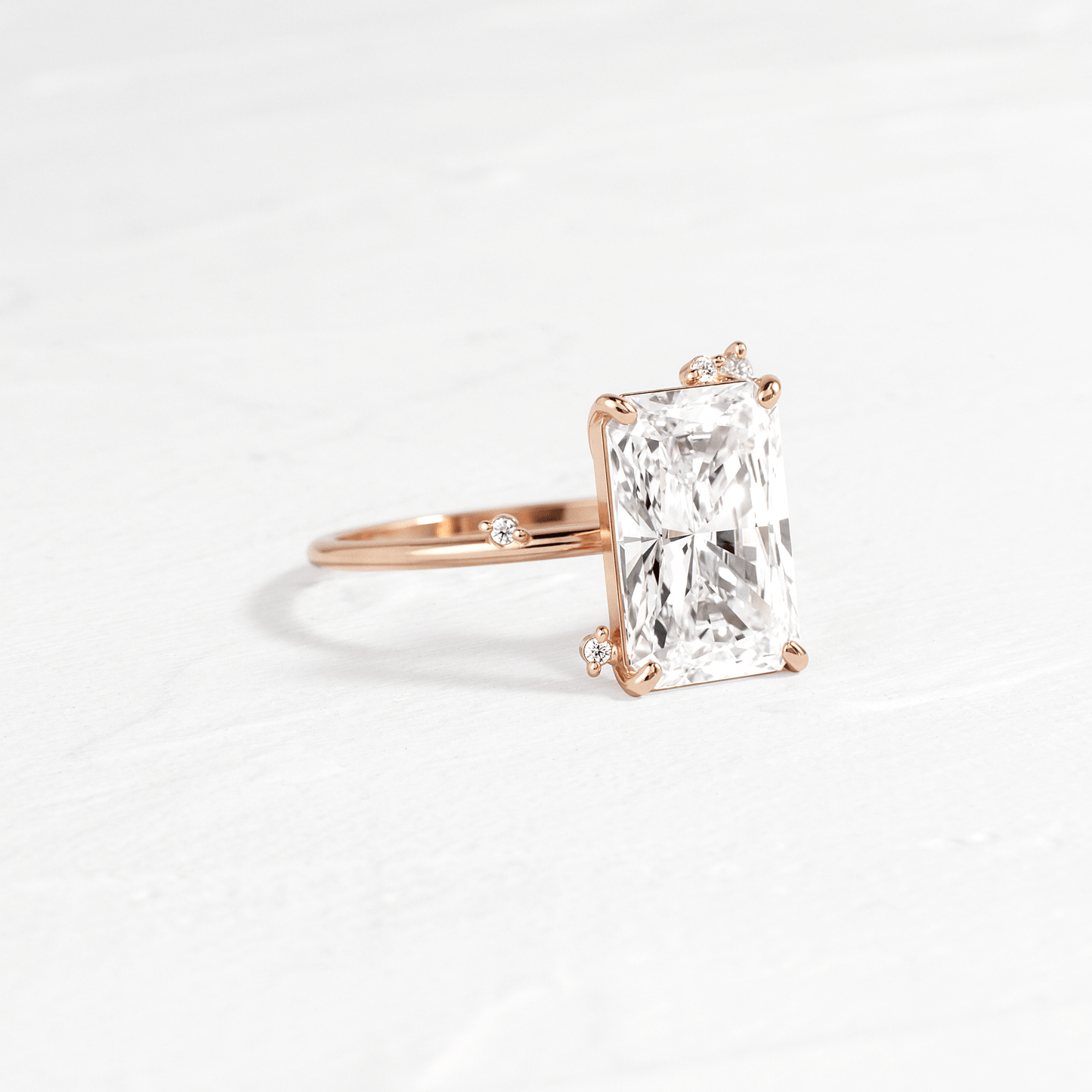 Cluster-Radiant Lab Grown Diamond Engagement Ring