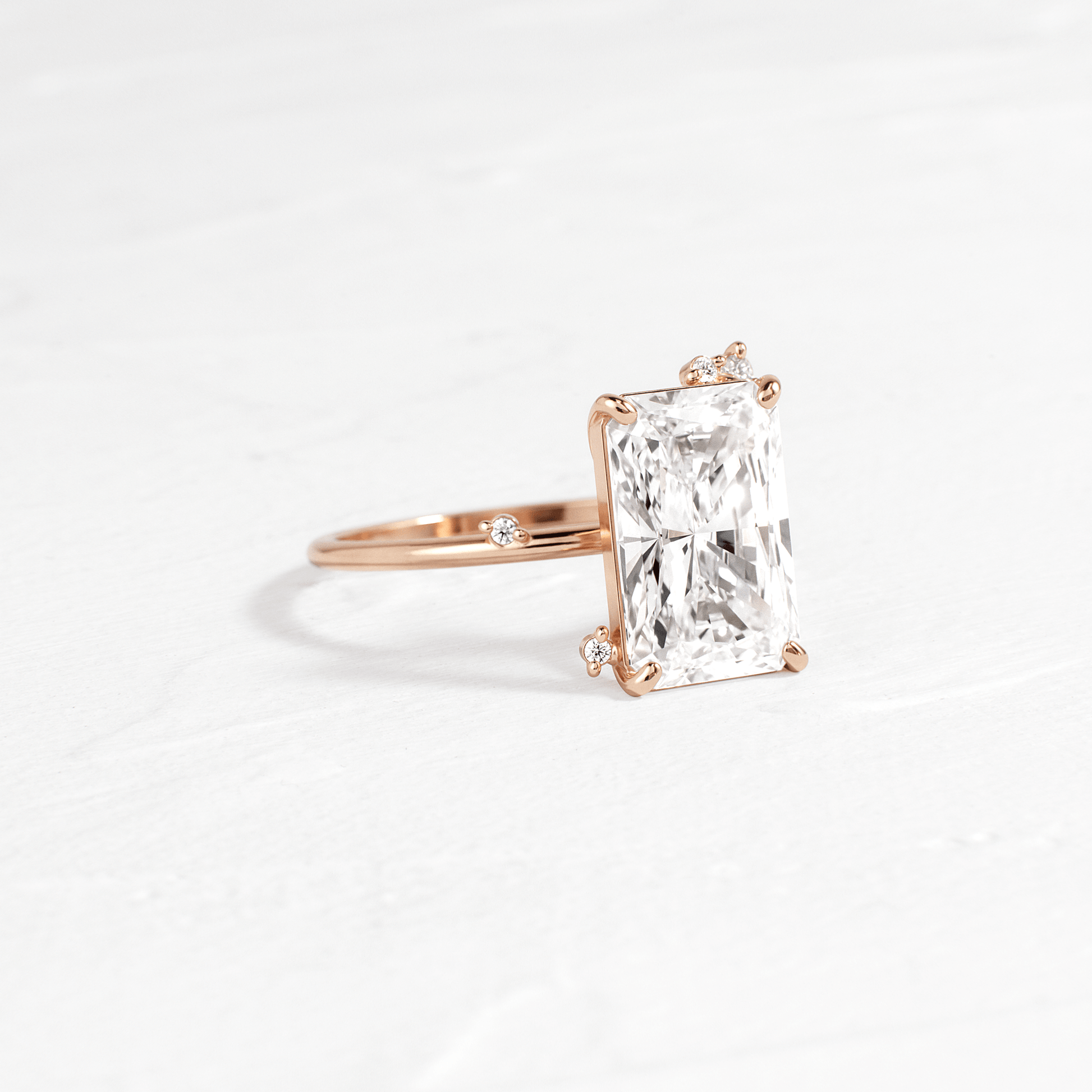 Cluster-Radiant Lab Grown Diamond Engagement Ring