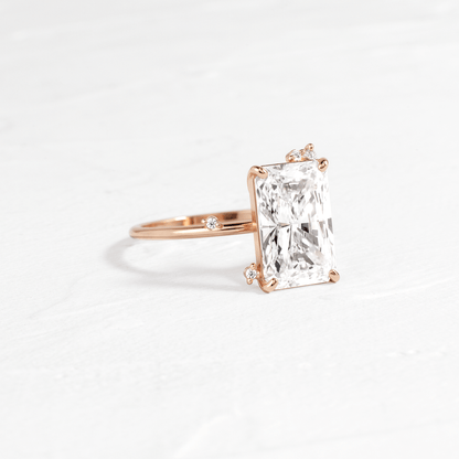 Cluster-Radiant Lab Grown Diamond Engagement Ring