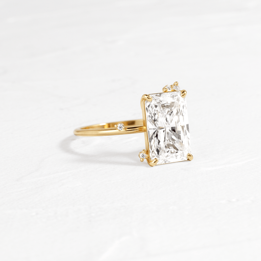 Cluster-Radiant Lab Grown Diamond Engagement Ring