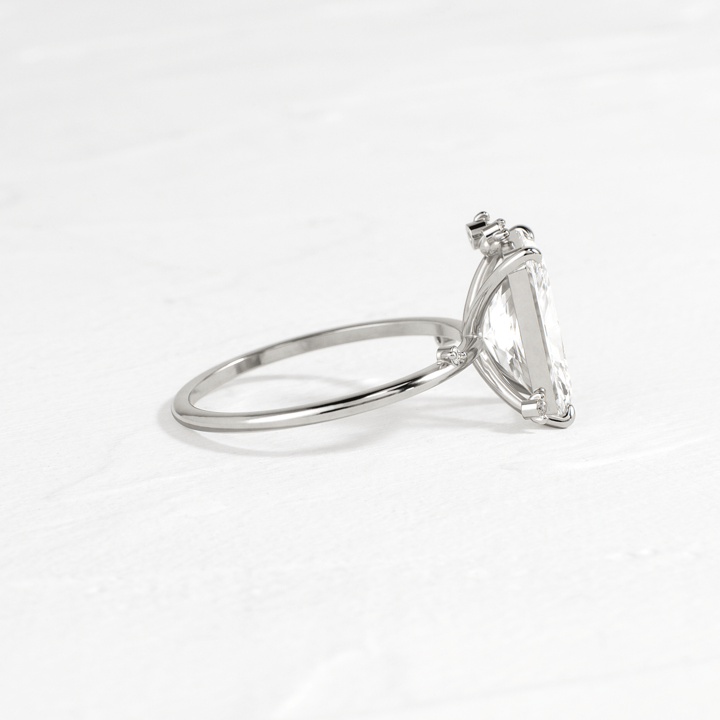 Cluster-Radiant Lab Grown Diamond Engagement Ring