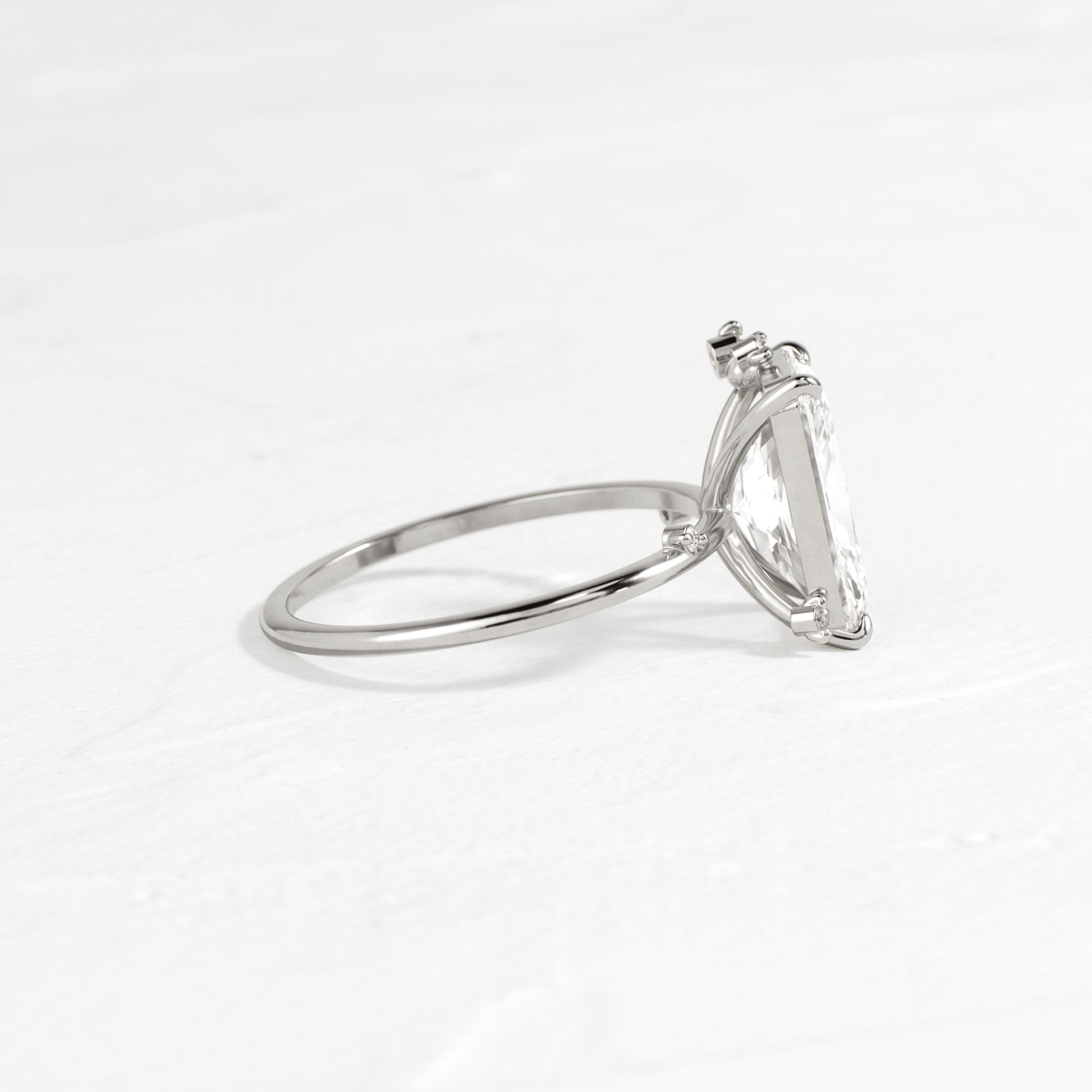 Cluster-Radiant Lab Grown Diamond Engagement Ring