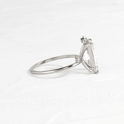Cluster-Radiant Lab Grown Diamond Engagement Ring
