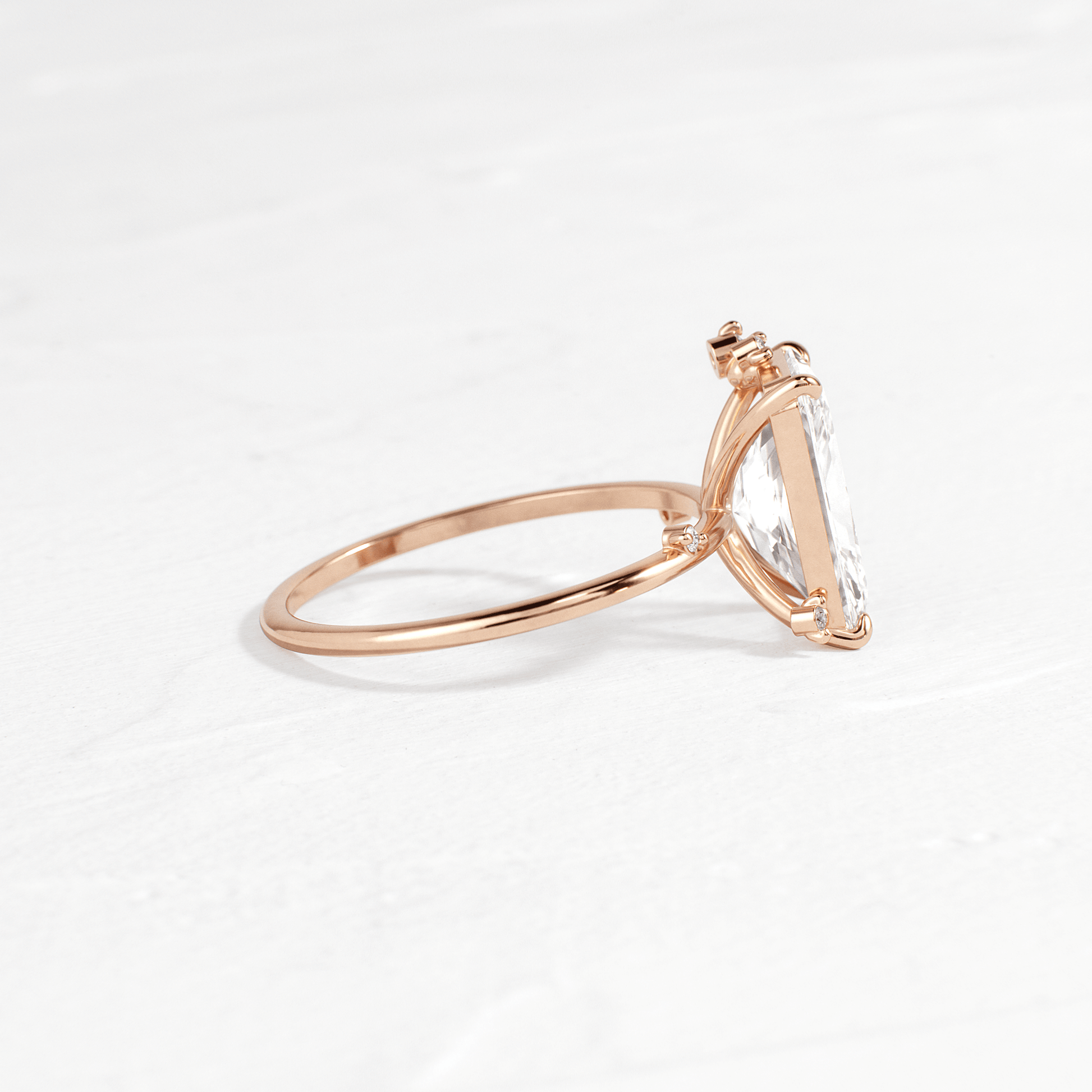 Cluster-Radiant Lab Grown Diamond Engagement Ring