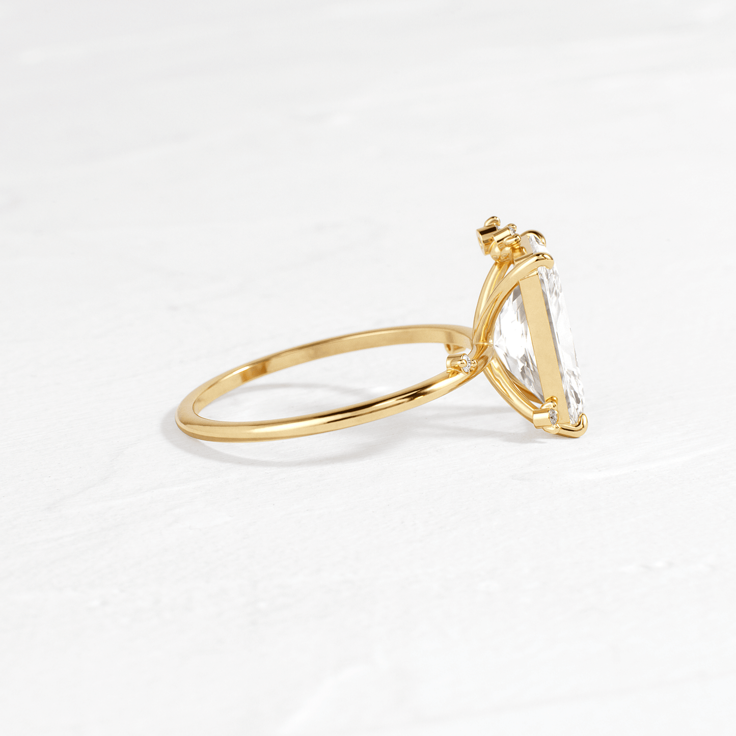 Cluster-Radiant Lab Grown Diamond Engagement Ring