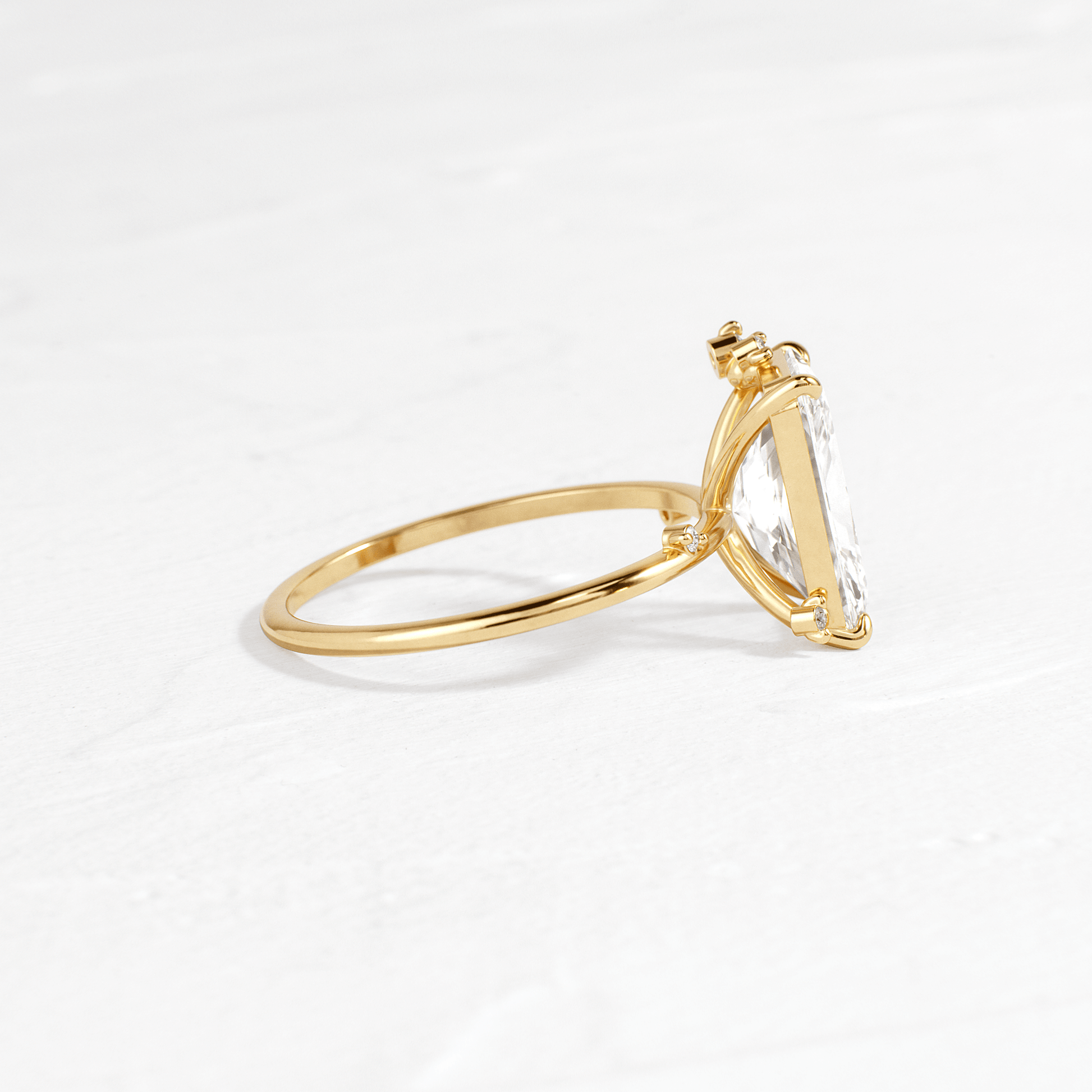 Cluster-Radiant Lab Grown Diamond Engagement Ring
