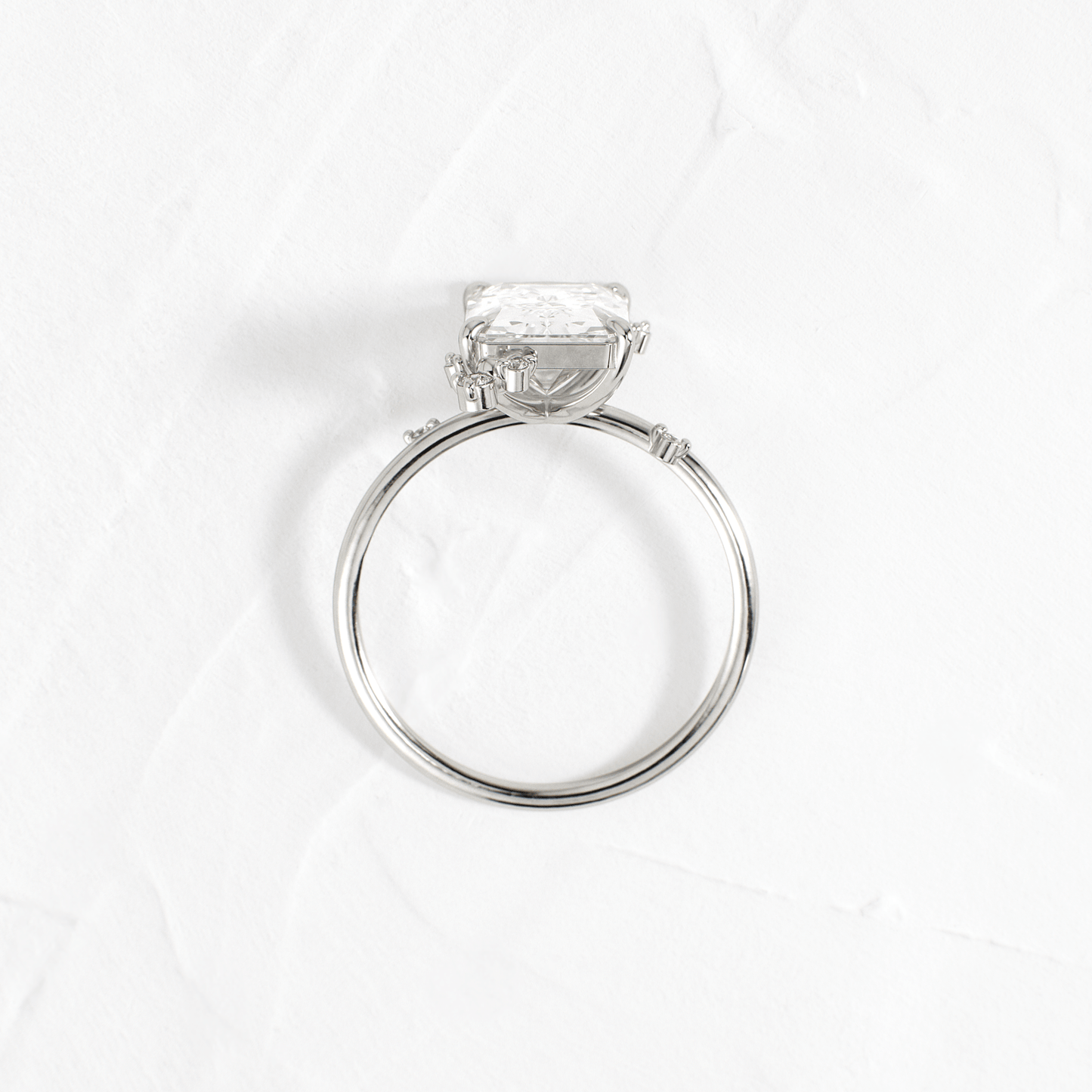 Cluster-Radiant Lab Grown Diamond Engagement Ring