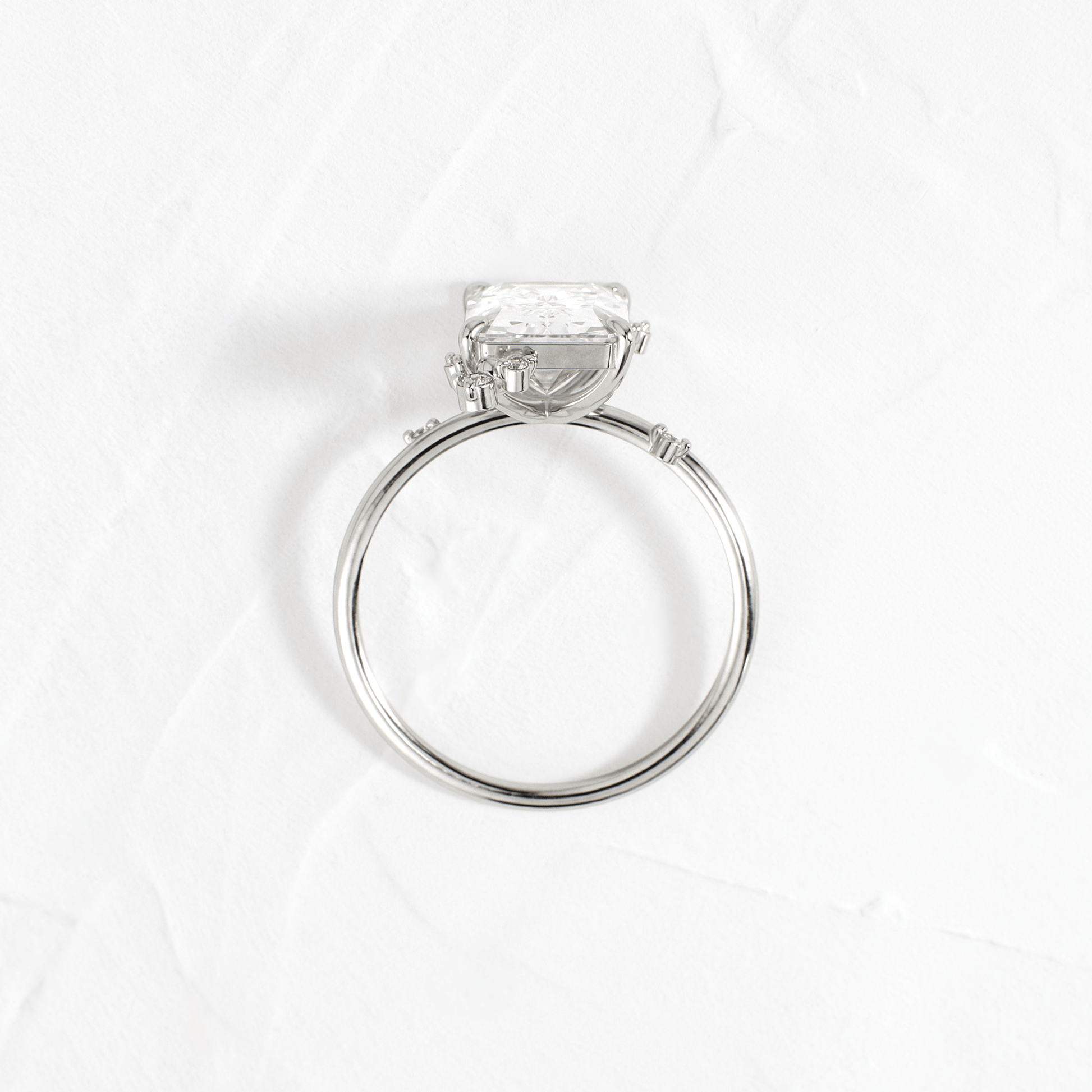 Cluster-Radiant Lab Grown Diamond Engagement Ring
