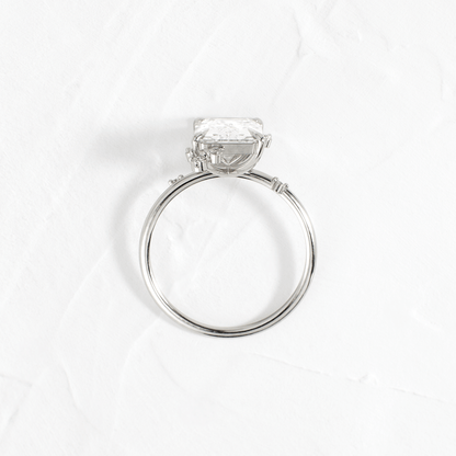Cluster-Radiant Lab Grown Diamond Engagement Ring
