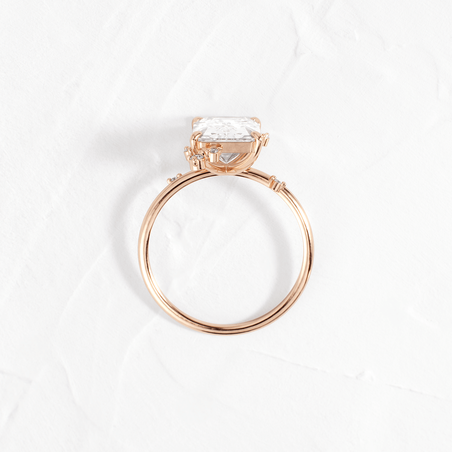 Cluster-Radiant Lab Grown Diamond Engagement Ring