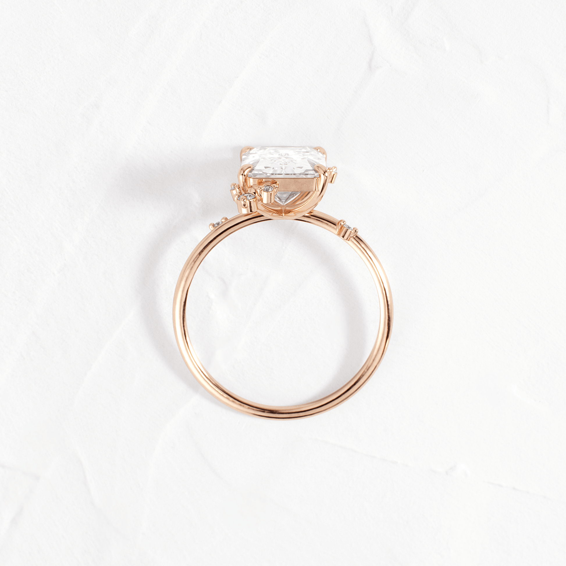 Cluster-Radiant Lab Grown Diamond Engagement Ring