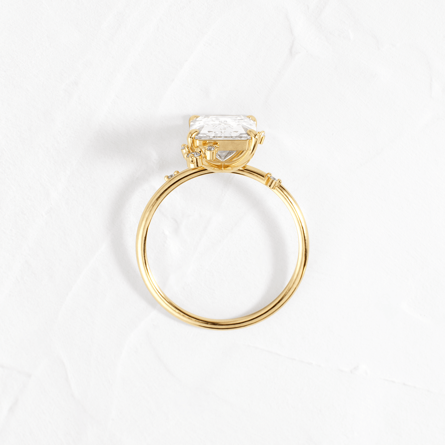 Cluster-Radiant Lab Grown Diamond Engagement Ring