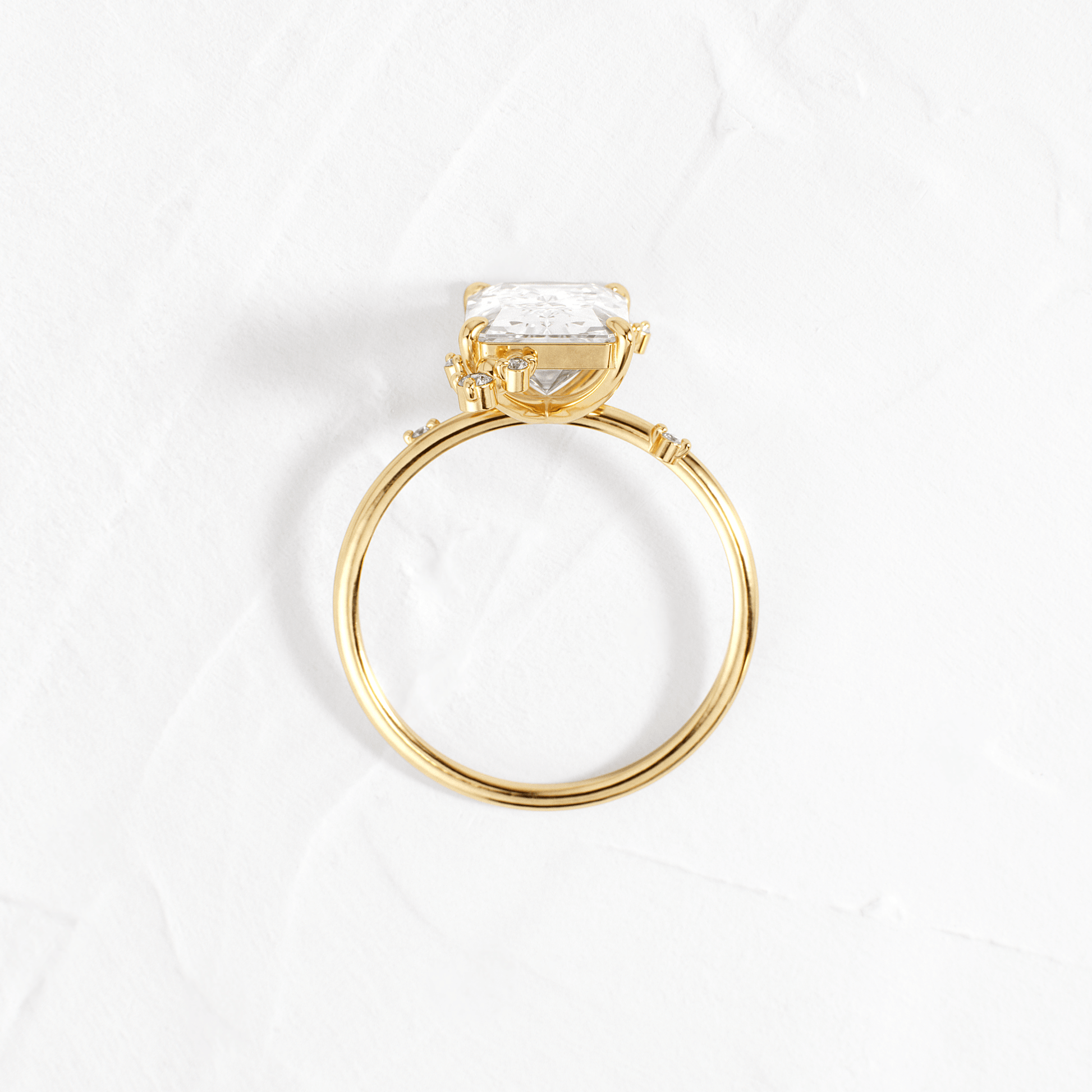 Cluster-Radiant Lab Grown Diamond Engagement Ring