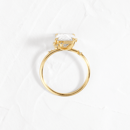 Cluster-Radiant Lab Grown Diamond Engagement Ring