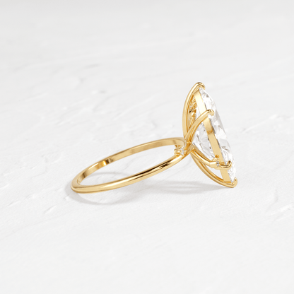 Solitaire-Oval Lab Grown Diamond Engagement Ring