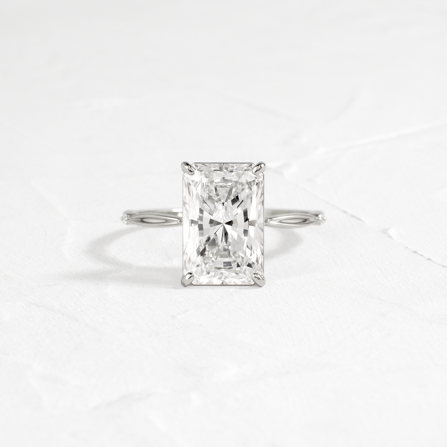 Criss Cross-Radiant Lab Grown Diamond Engagement Ring