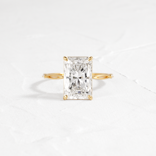Criss Cross-Radiant Lab Grown Diamond Engagement Ring