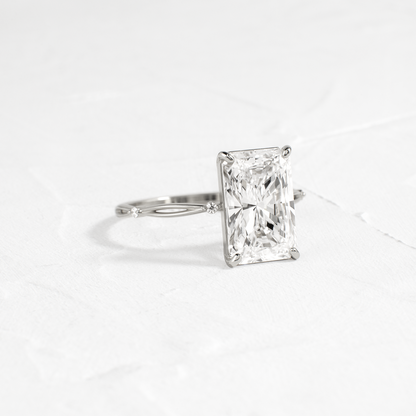Criss Cross-Radiant Lab Grown Diamond Engagement Ring