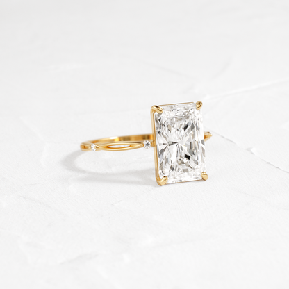Criss Cross-Radiant Lab Grown Diamond Engagement Ring