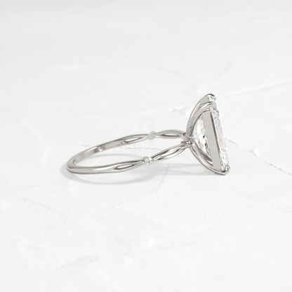 Criss Cross-Radiant Lab Grown Diamond Engagement Ring