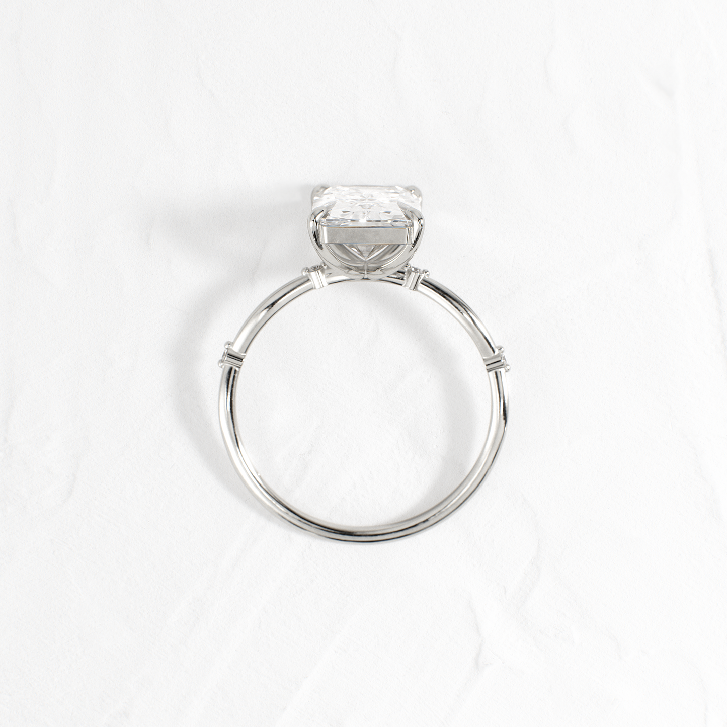 Criss Cross-Radiant Lab Grown Diamond Engagement Ring