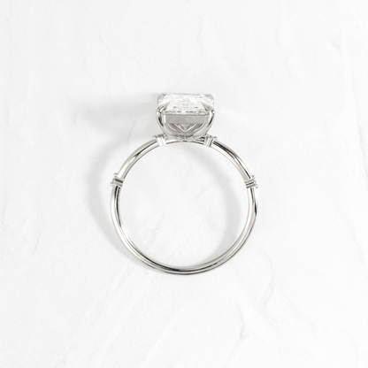 Criss Cross-Radiant Lab Grown Diamond Engagement Ring