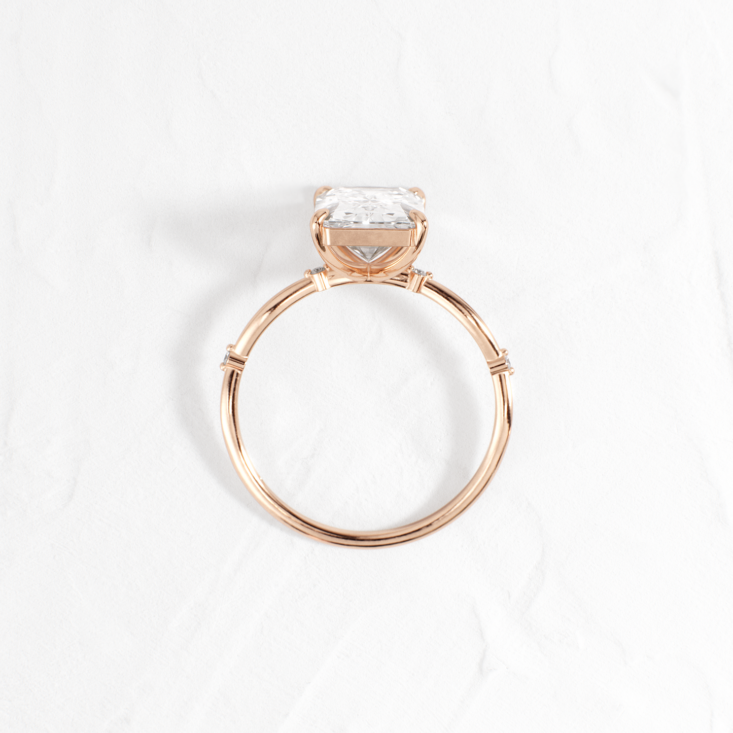 Criss Cross-Radiant Lab Grown Diamond Engagement Ring