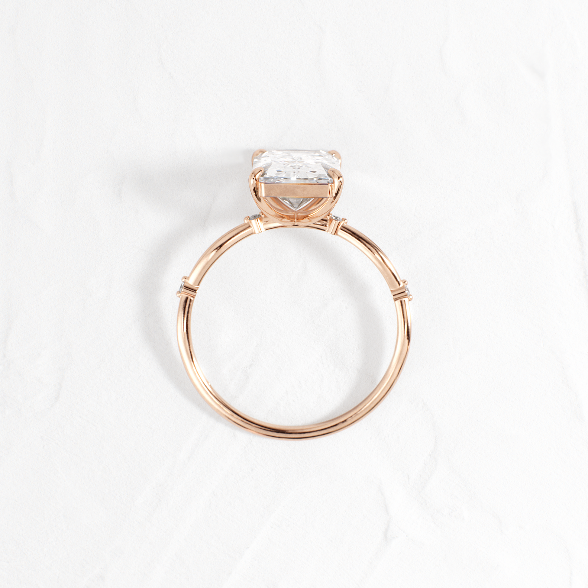 Criss Cross-Radiant Lab Grown Diamond Engagement Ring