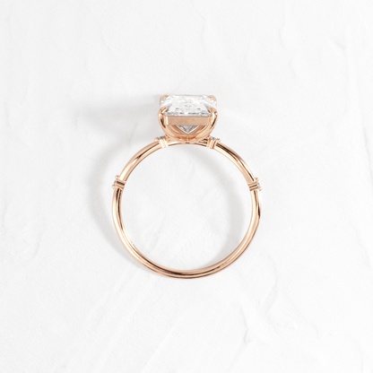 Criss Cross-Radiant Lab Grown Diamond Engagement Ring