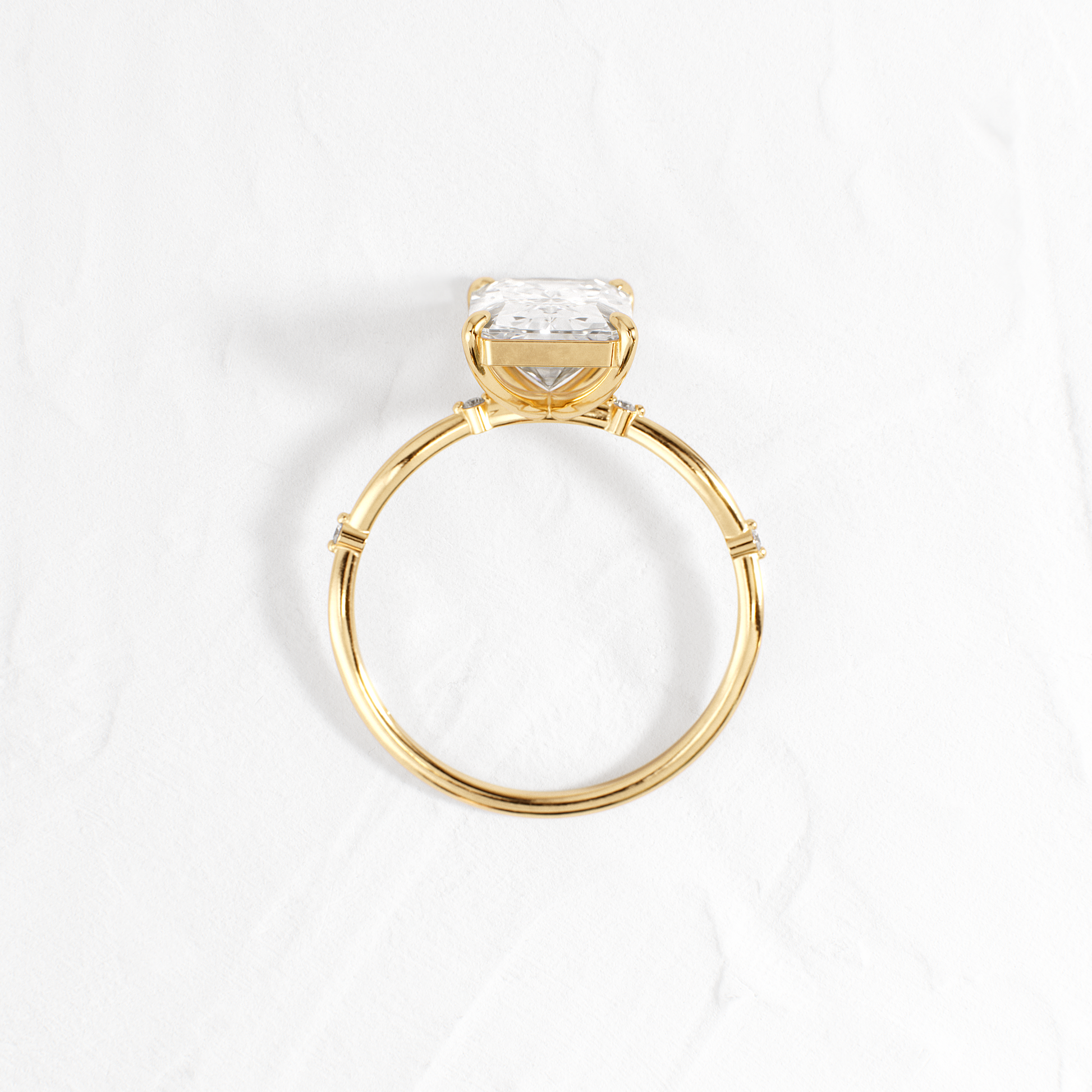Criss Cross-Radiant Lab Grown Diamond Engagement Ring