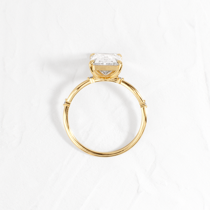 Criss Cross-Radiant Lab Grown Diamond Engagement Ring