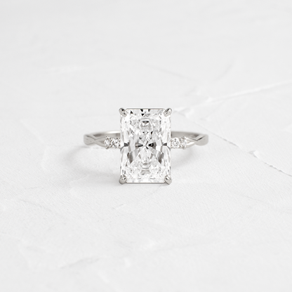 Criss Cross-Radiant Lab Grown Diamond Engagement Ring