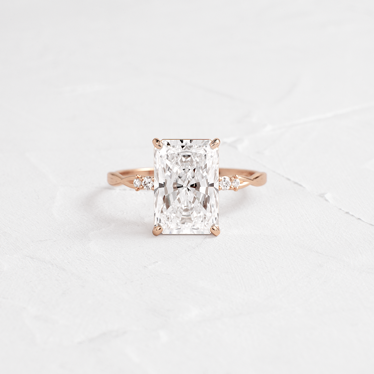 Criss Cross-Radiant Lab Grown Diamond Engagement Ring