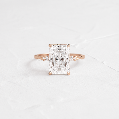 Criss Cross-Radiant Lab Grown Diamond Engagement Ring
