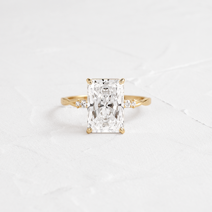 Criss Cross-Radiant Lab Grown Diamond Engagement Ring