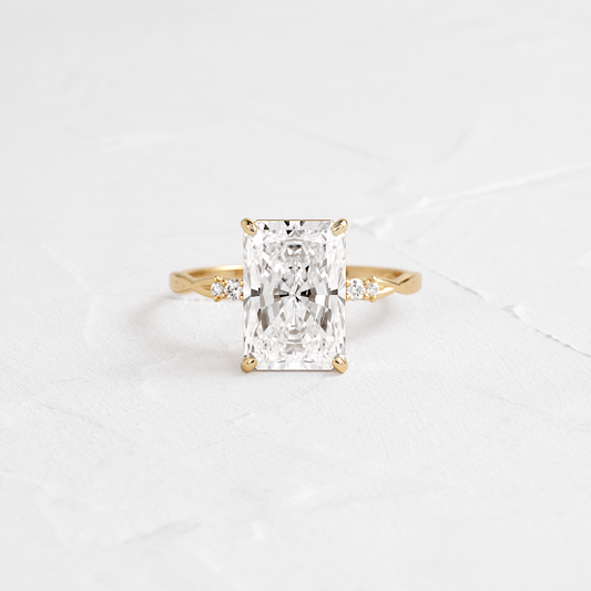 Criss Cross-Radiant Lab Grown Diamond Engagement Ring