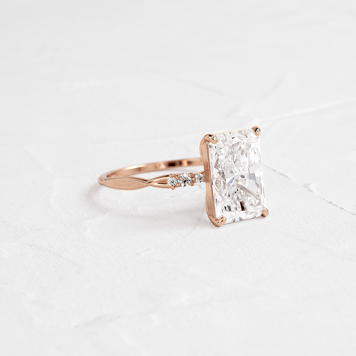 Criss Cross-Radiant Lab Grown Diamond Engagement Ring